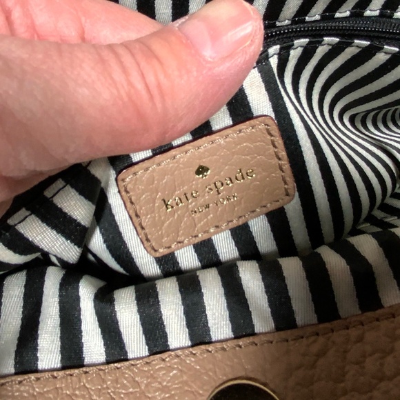 Kate Spade Large Leather Tan and Black Tote - Picture 16 of 16